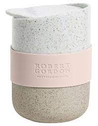 Robert Gordon Mindful Coffee Cup 350ml in Pink/Cream