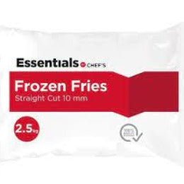 Essentials By Chefs Straight Cut 10mm Fries 2.5kg