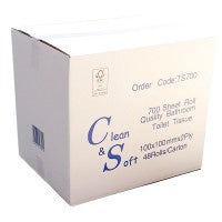 Clean & Soft Toilet Paper 2ply 48 rolls