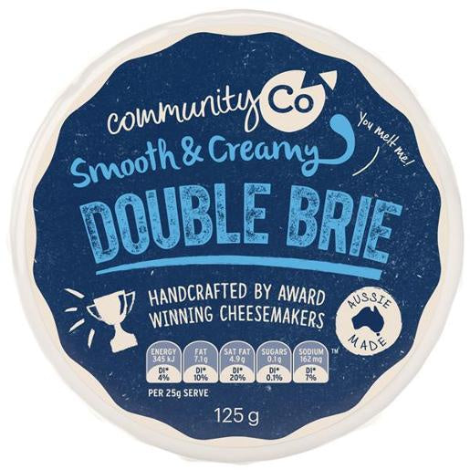 Community Co Double Brie Cheese 125g