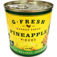 G-Fresh Pineapple Pieces in Natural Juice 440g