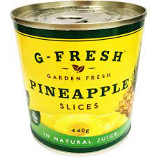 G-Fresh Pineapple Slices in Natural Juice 440g