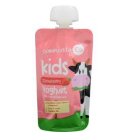 Community Co Kids Yoghurt Strawberry Pouch 70g