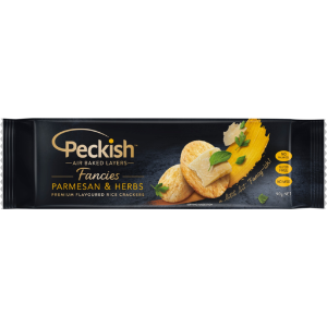 Peckish Fancies Parmesan & Herbs Rice Crackers 90g