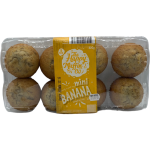 H/Muffin Mini Banana 8pk 320g