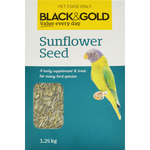 Black & Gold Sunflower Birdseed 1.25kg