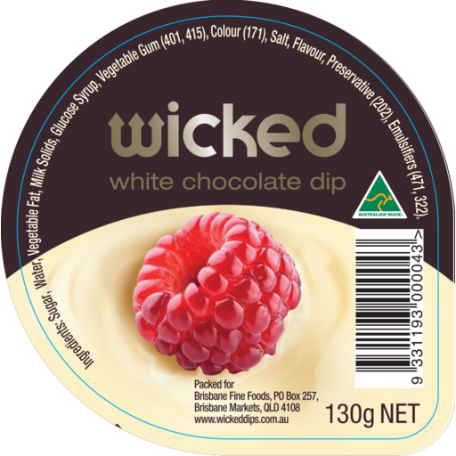 Wicked White Choc Dip 130g