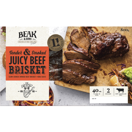 Beak & Sons Smoked Beef Brisket 800g