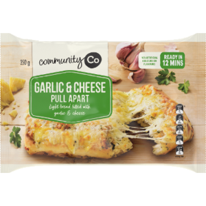 Community Co Garlic & Cheese Pull Apart Bread 350g