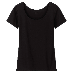 HeatTech Short Sleeve Ladies TShirt Scoop Neck