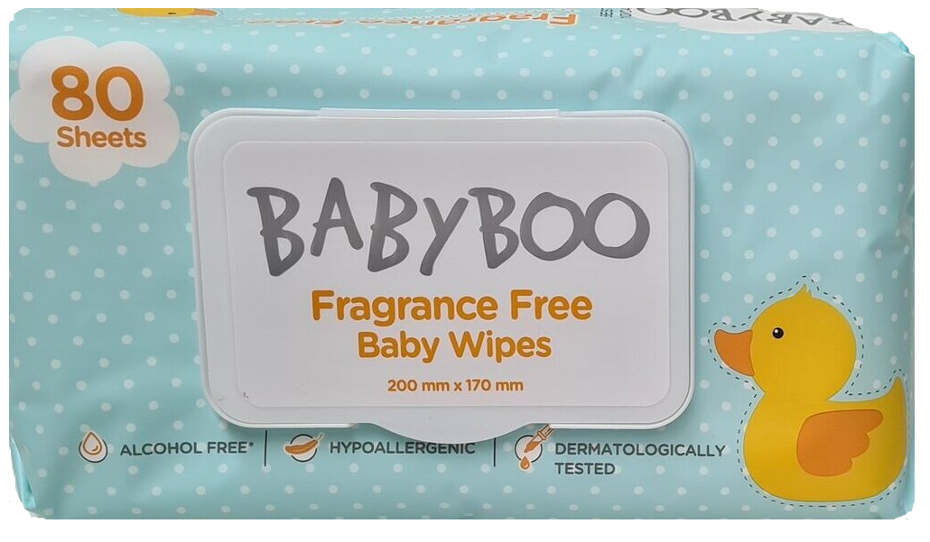 Baby Boo Wipes Unscented 80's