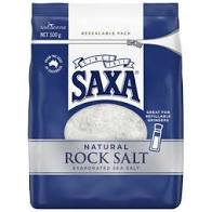 Saxa Natural Rock Salt 500g