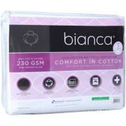 BIANCA COTTON QUILTED MATTRESS PROTECTOR - KING