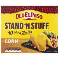 Old El Paso Stand 'N Stuff Taco Shells 10 Pack 160g