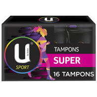 U By Kotex  Super Sport Tampon 16pk