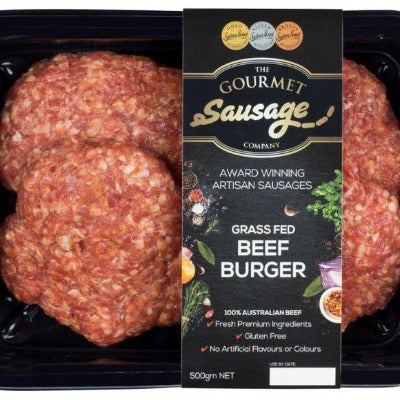 The Gourmet Sausage Co. Gourmet Beef Burger 500g