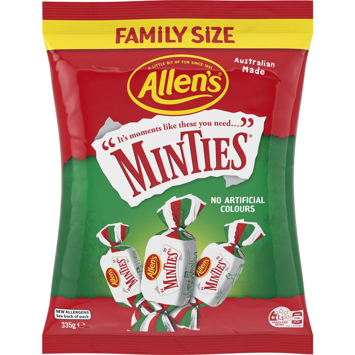 Allen's Minties Family Pack 335g