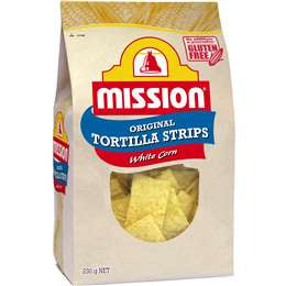 Mission Original Tortilla Strips White Corn 230g