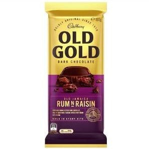 Cadbury Block Old Gold Rum N Raisin Chocolate 180g