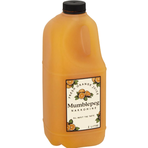 Mumblepeg Fresh Orange Juice 2L