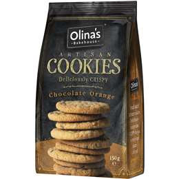 Olina's Bakehouse Artisan Cookies Chocolate Orange 150g