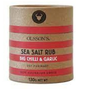 Olsson's Big Chilli & Garlic Salt Rub 130g