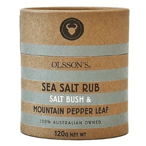 Olsson's Salt Bush & Mountain Pepper Leaf Salt Rub 120g