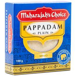 Maharajah's Choice Plain Pappadam 100g