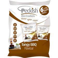 Peckish Rice Cracker Multi Bag BBQ 6pk