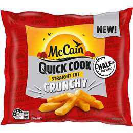 McCain Quick Cook Straight Cut Fries 750g