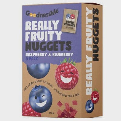 Goodness Me Really Fruity Nuggets Raspberry & Blueberry 8 Pack