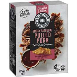 Red Rock Deli Style Limited Edition Pulled Pork Crackers 135g