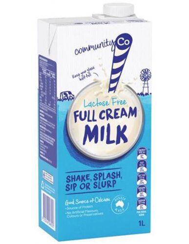 Community Co UHT Lactose Free Full Cream Milk 1L