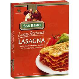 San Remo Lasagne Pasta Large 250g