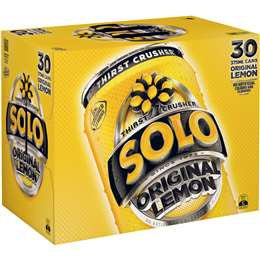 Solo Lemon Cans 375ml 30pk