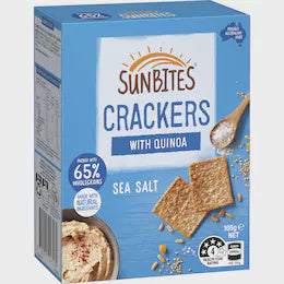 Sunbites Crackers With Quinoa Sea Salt 105g