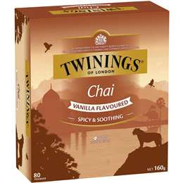 Twinings Chai Vanilla Tea Bags 80pk