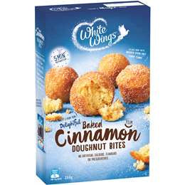 White Wings Cinnamon Donut Bites 250g